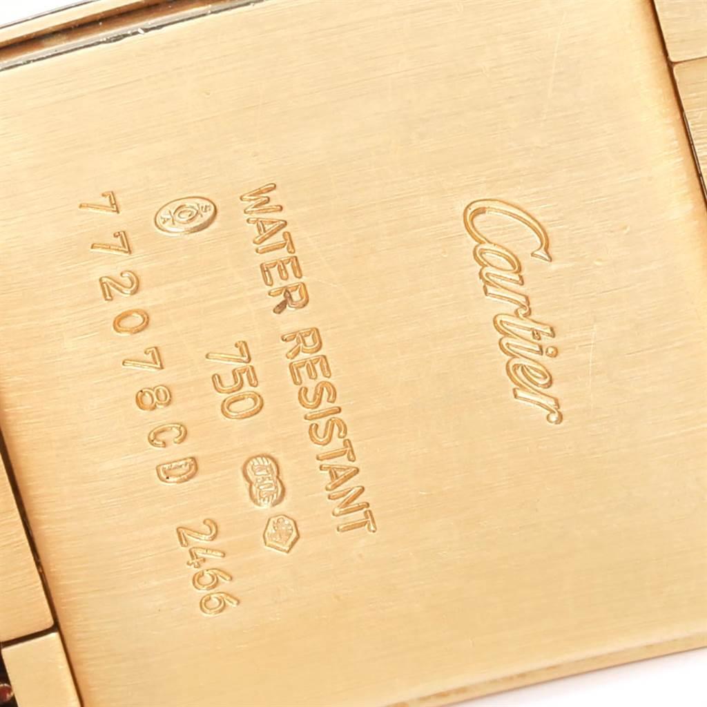 Cartier Tank Francaise Midsize Date Yellow Gold Ladies Watch W50014N2 2