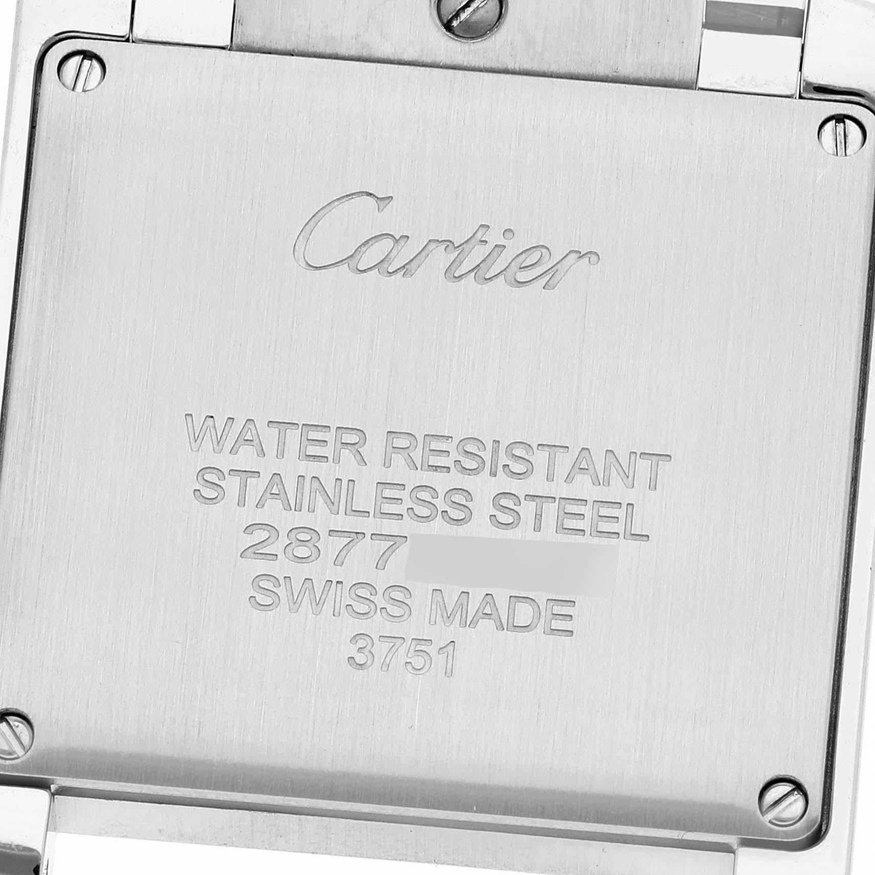 Cartier Tank Francaise Midsize Diamond Steel Ladies Watch W4TA0009 Card 2