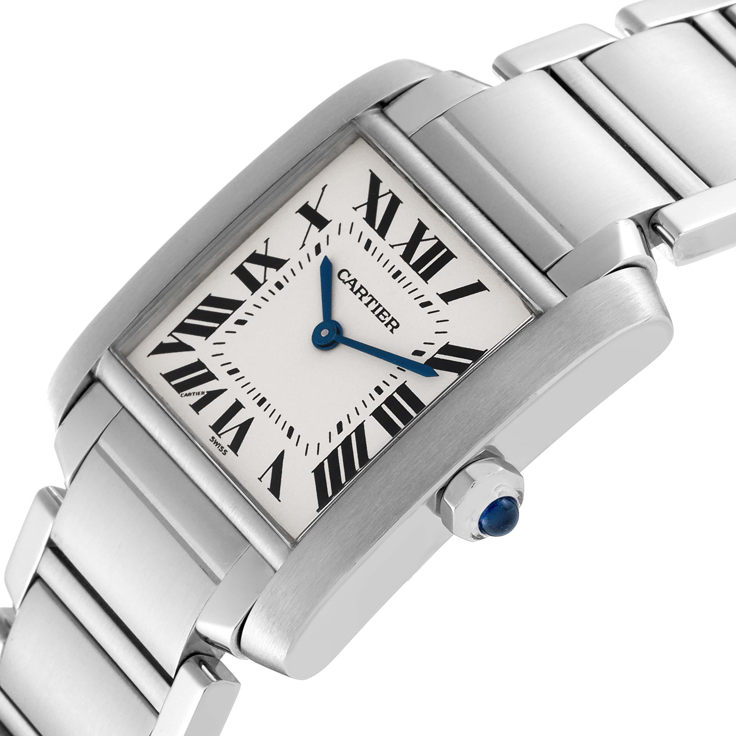 Cartier Tank Francaise Midsize Silver Dial Ladies Watch W51003Q3 2