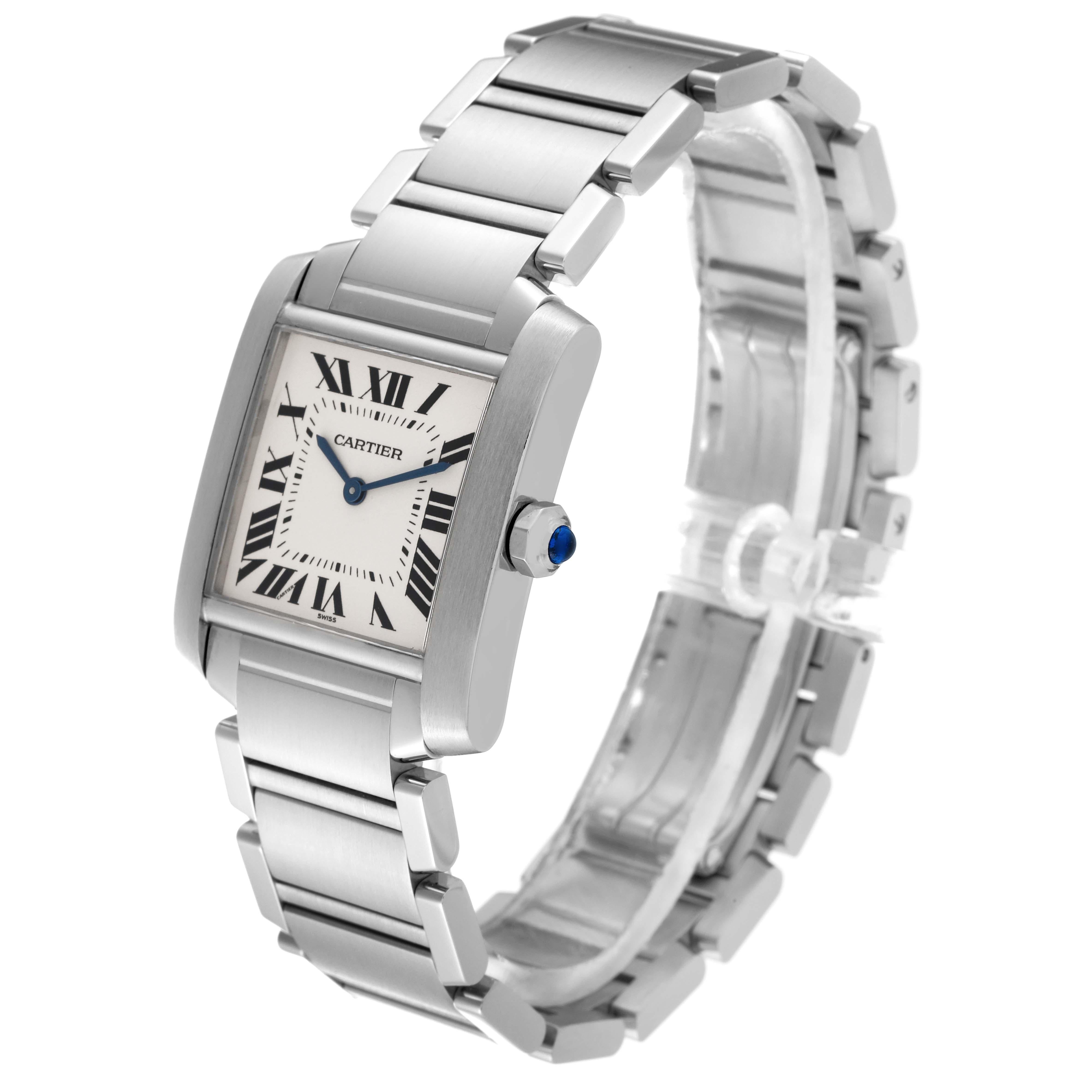 Cartier Tank Francaise Midsize Silver Dial Ladies Watch W51003Q3 4