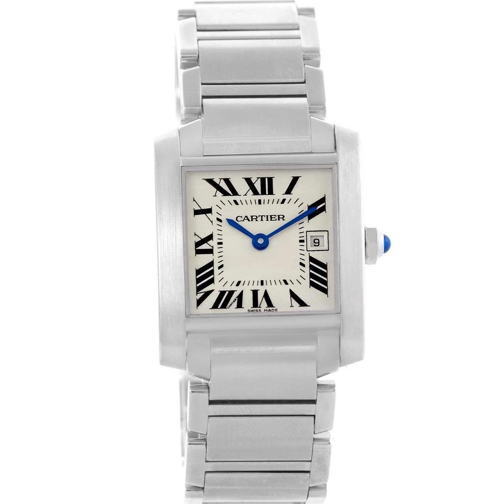 Cartier Tank Francaise Midsize Silver Dial Ladies Watch W51011Q3 1