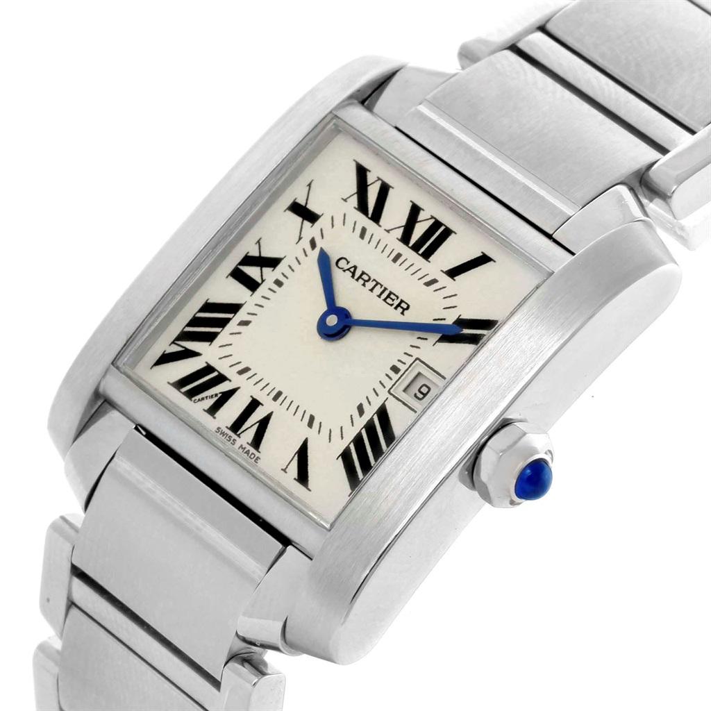 Cartier Tank Francaise Midsize Silver Dial Ladies Watch W51011Q3 2