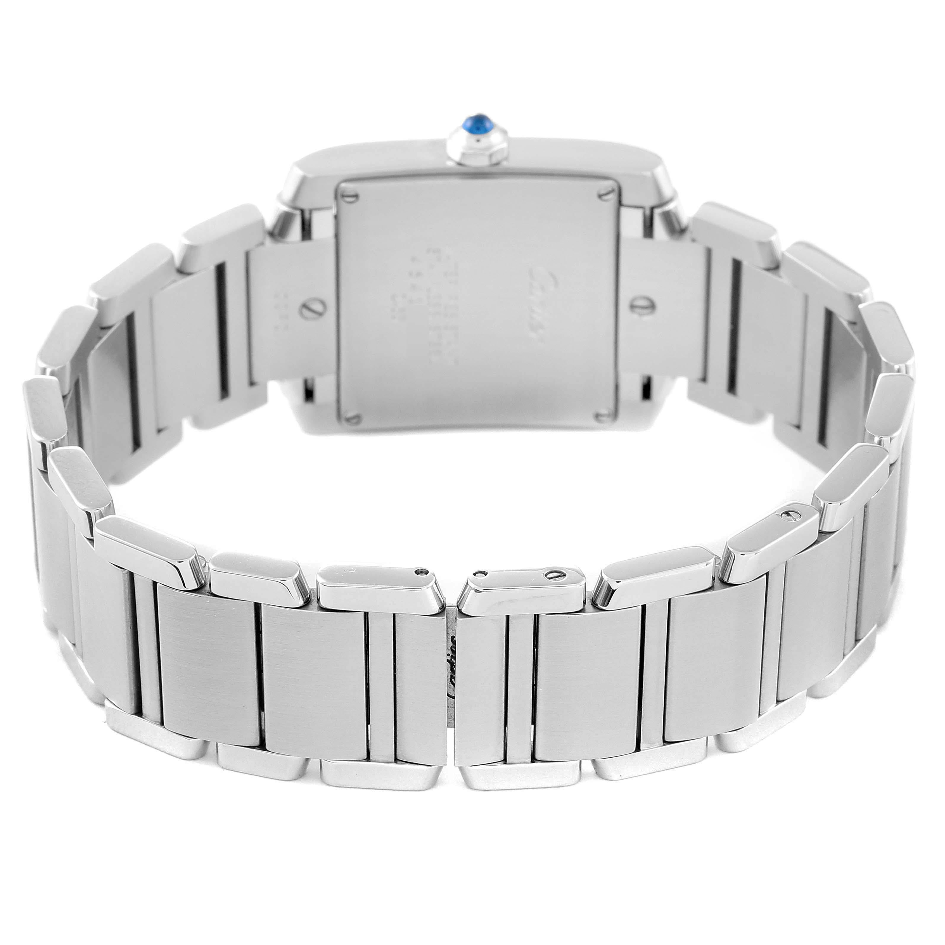 Cartier Tank Francaise Midsize Silver Dial Steel Ladies Watch W51003Q3 3