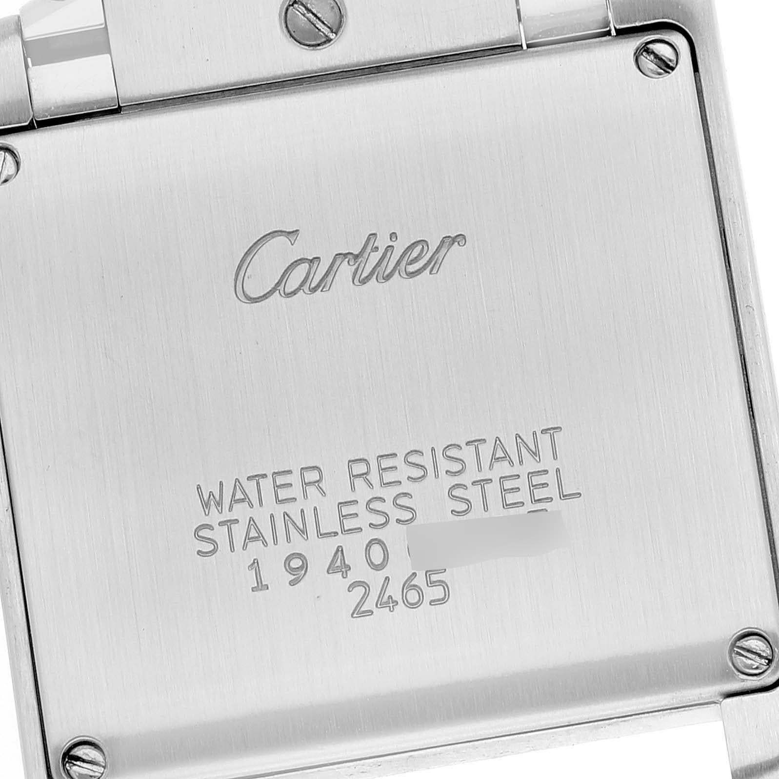 Cartier Tank Francaise Midsize Silver Dial Steel Ladies Watch W51011Q3 2