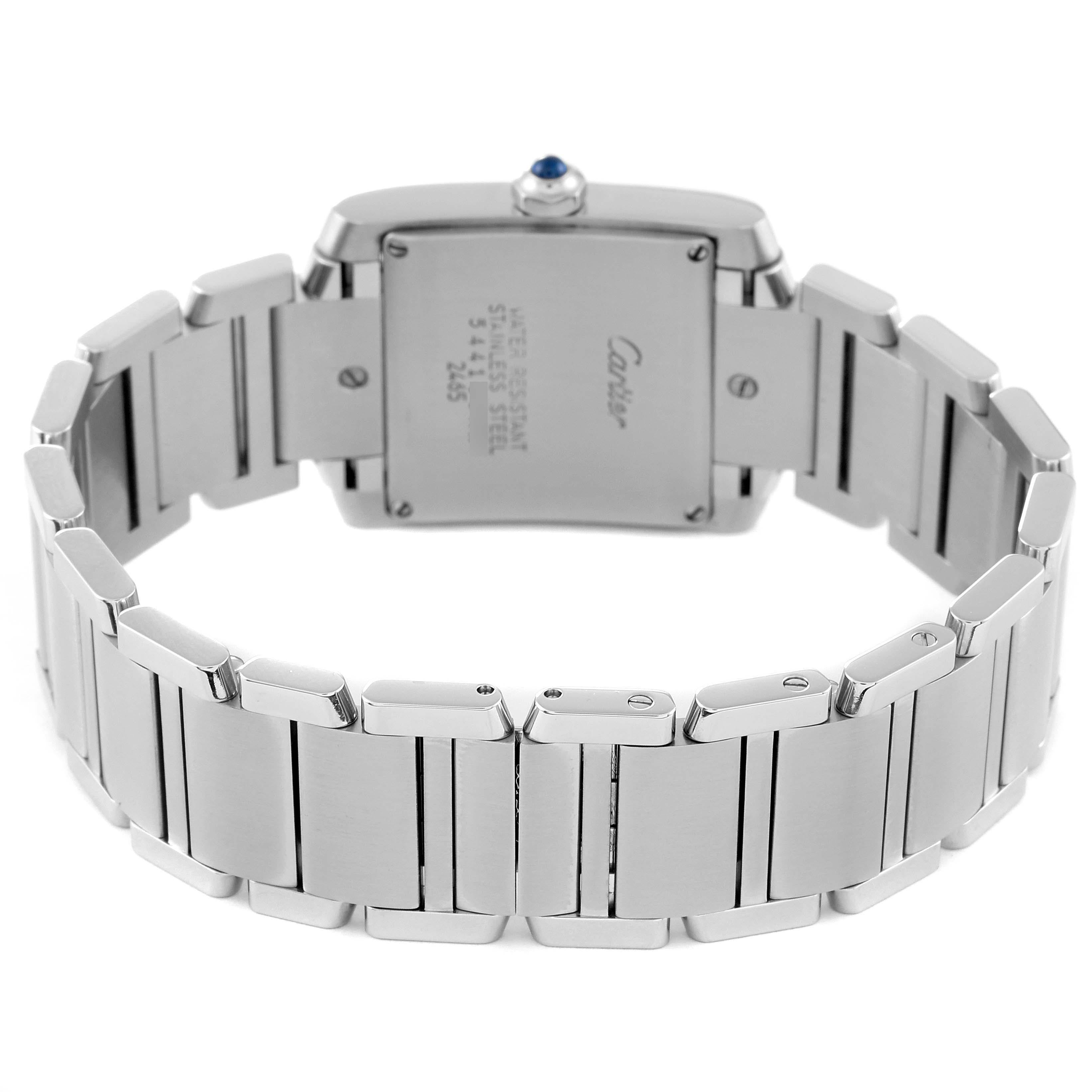 Cartier Tank Francaise Midsize Silver Dial Steel Ladies Watch W51011Q3 3