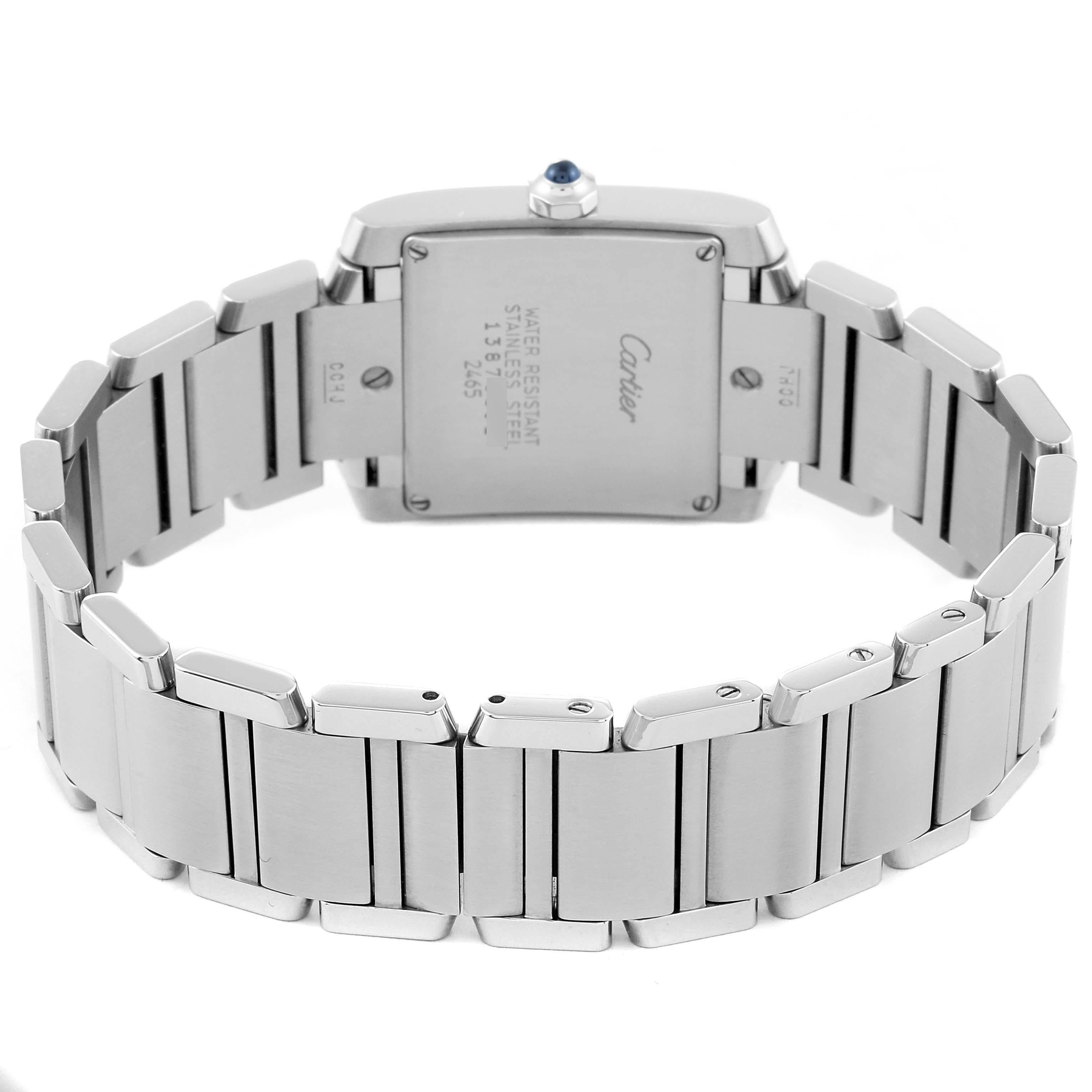 Cartier Tank Francaise Midsize Silver Dial Steel Ladies Watch W51011Q3 3