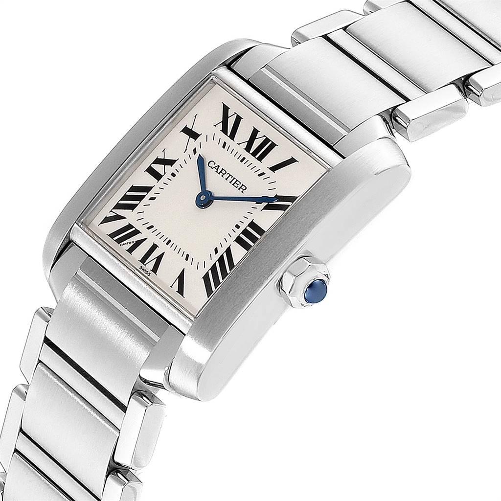 Cartier Tank Francaise Midsize Silver Dial Steel Ladies Watch WSTA0005 1