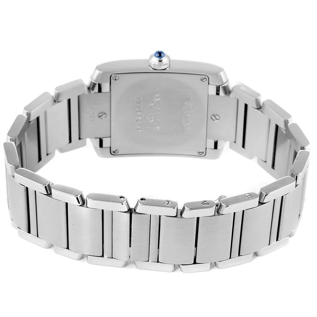 Cartier Tank Francaise Midsize Silver Dial Steel Ladies Watch WSTA0005 3