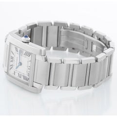 Cartier Tank Francaise Midsize Stainless Steel Watch 2465