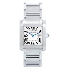 Cartier Tank Francaise Midsize Stainless Steel Watch W51011Q3 2465