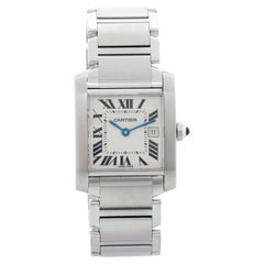 Cartier Tank Francaise Mittelgroße Edelstahluhr W51011Q3 2465
