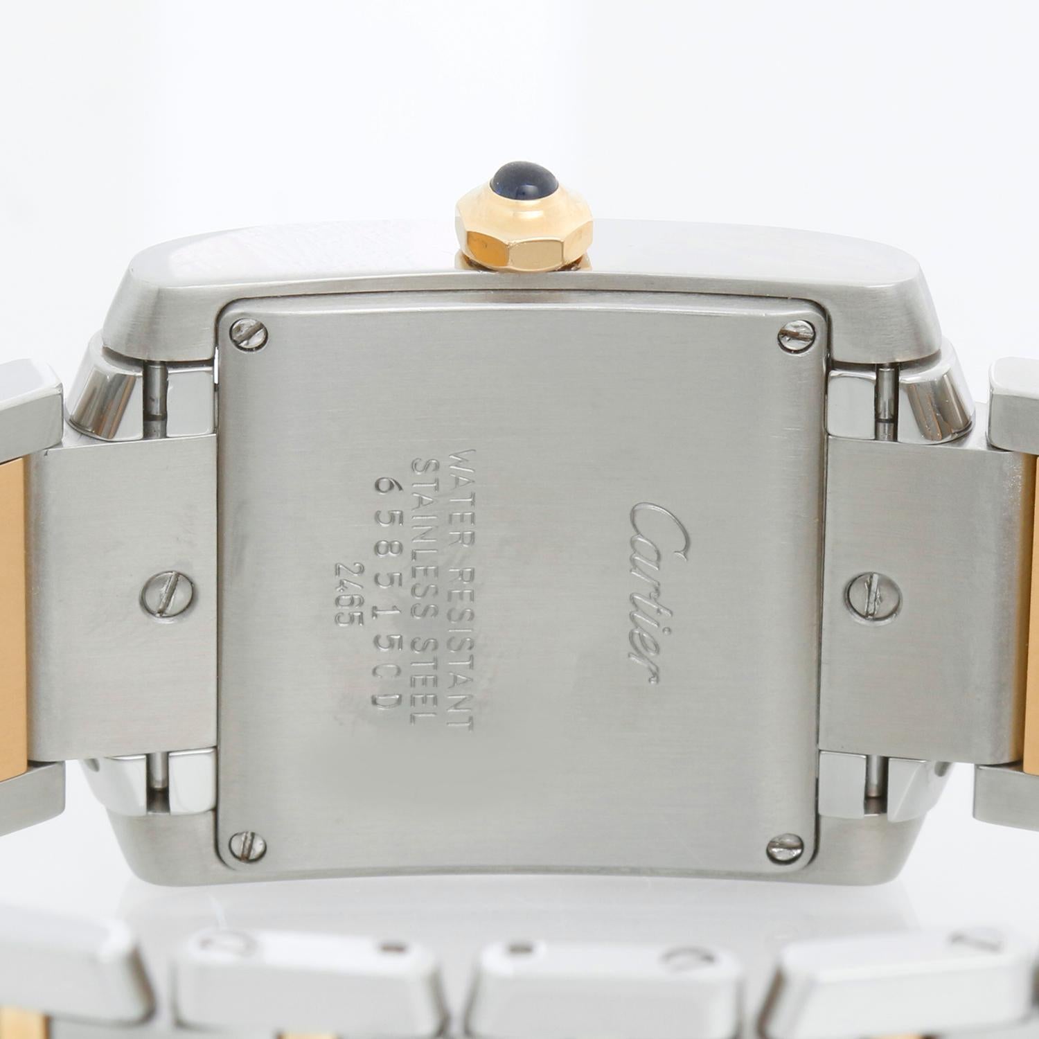 Cartier Tank Francaise Midsize Stainless Steel & Yellow Gold  Watch 2465 W51012Q 1