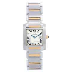 Cartier Tank Francaise Midsize Stainless Steel & Yellow Gold  Watch 2465 W51012Q