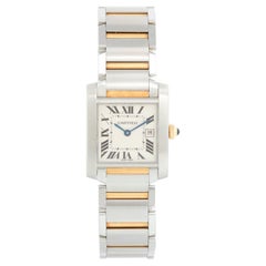 Cartier Tank Francaise Midsize Stainless Steel & Yellow Gold Watch 2465 W51012Q
