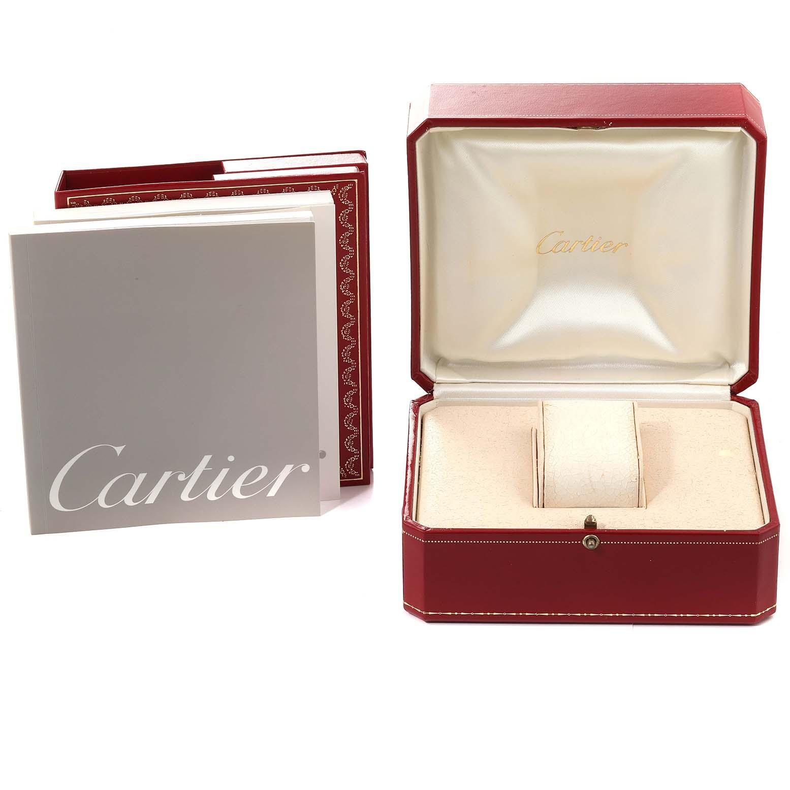 Cartier Montre Tank Française midsize en acier pour femme W51011Q3 avec boîte et papiers d'origine en vente 4