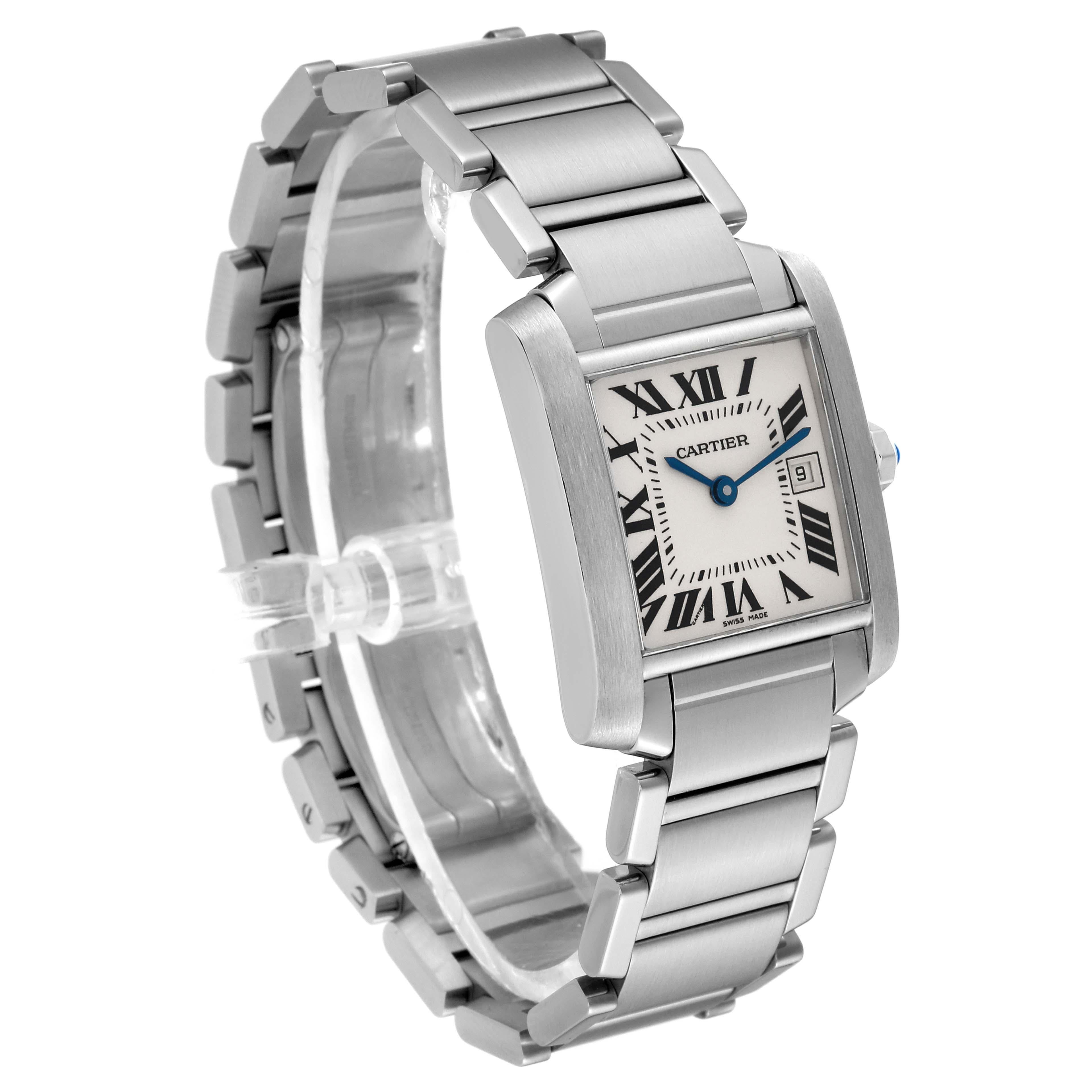Cartier Tank Francaise Midsize Steel Ladies Watch W51011Q3 1