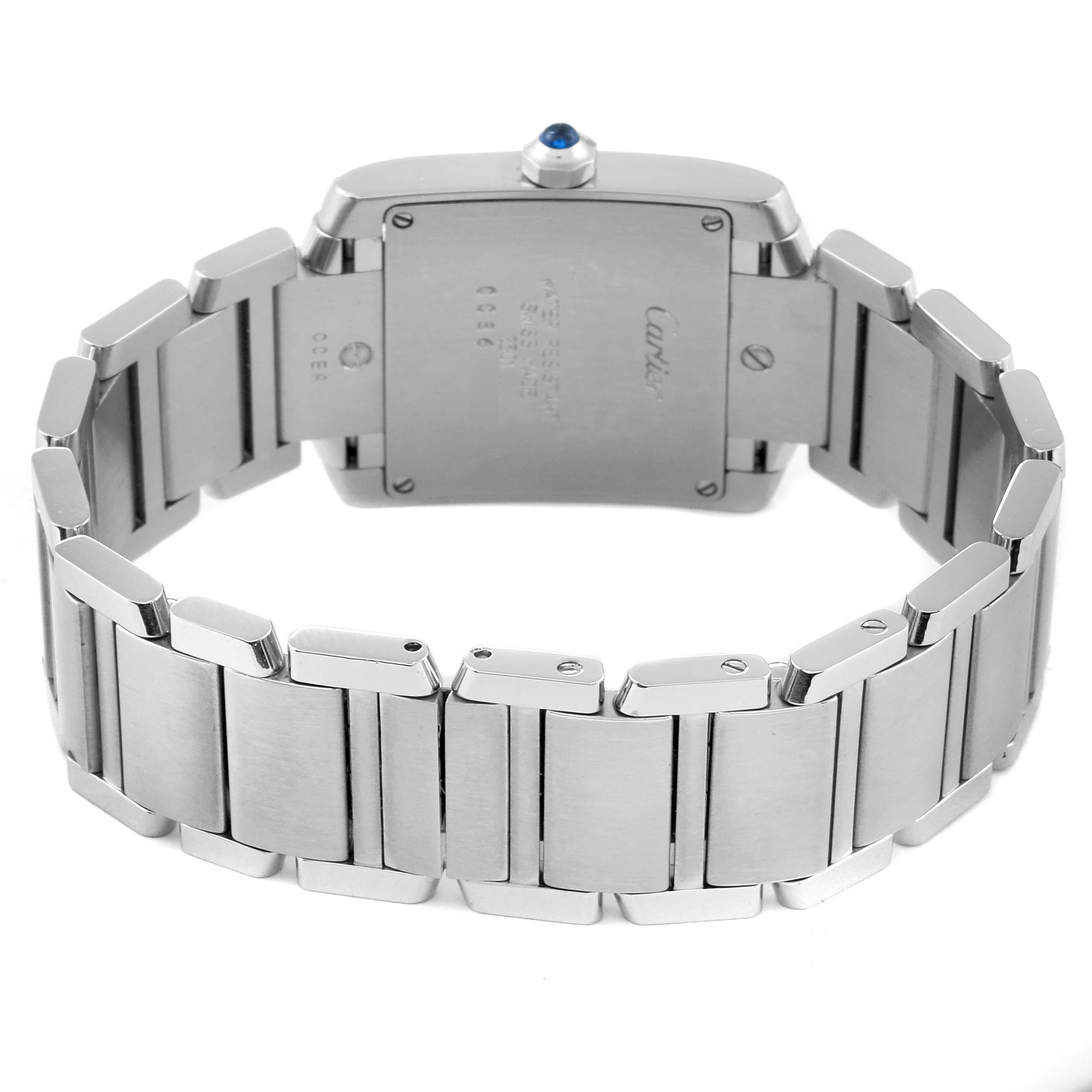 Cartier Tank Francaise Midsize Steel Ladies Watch WSTA0005 1