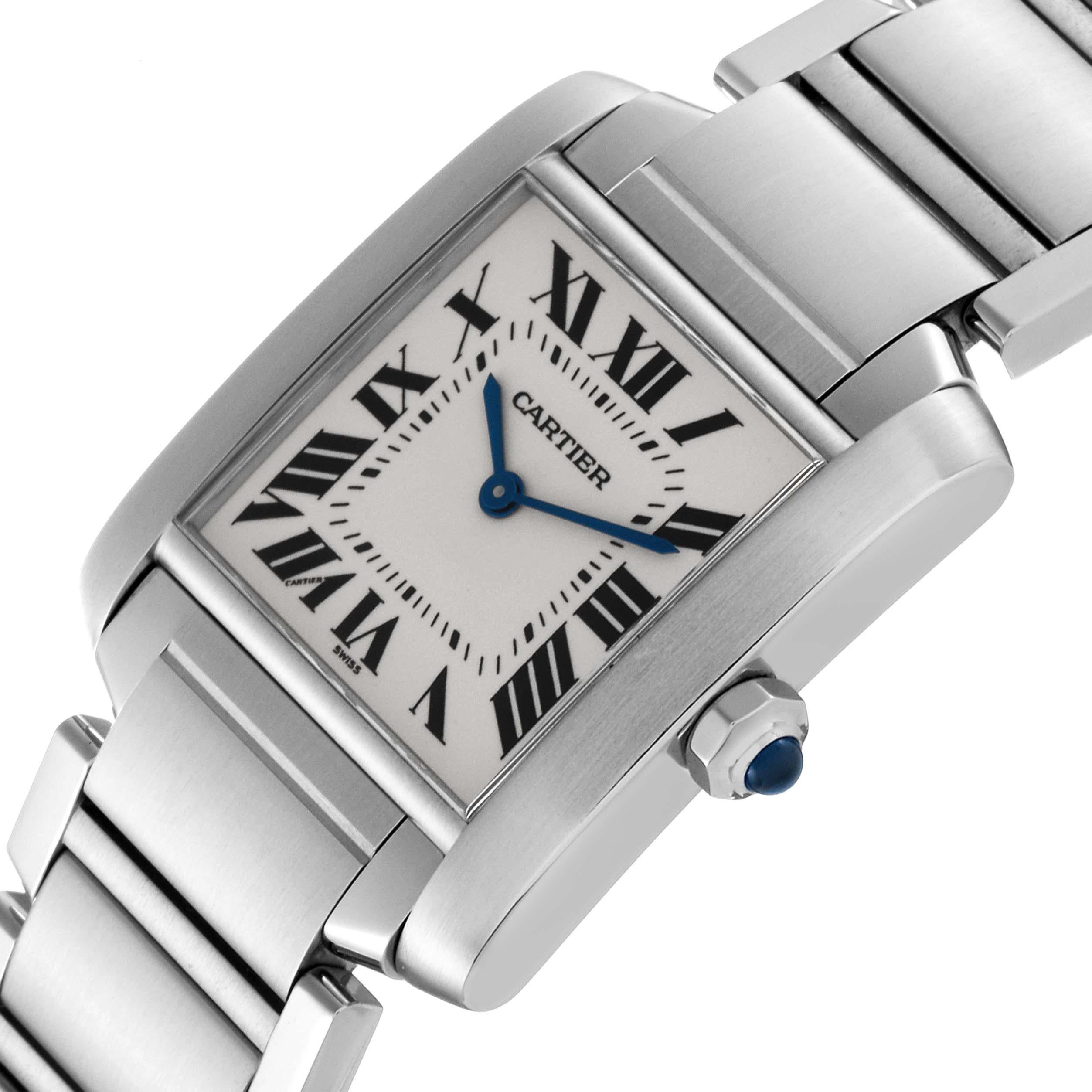 Cartier Tank Francaise Midsize Steel Ladies Watch WSTA0005 1