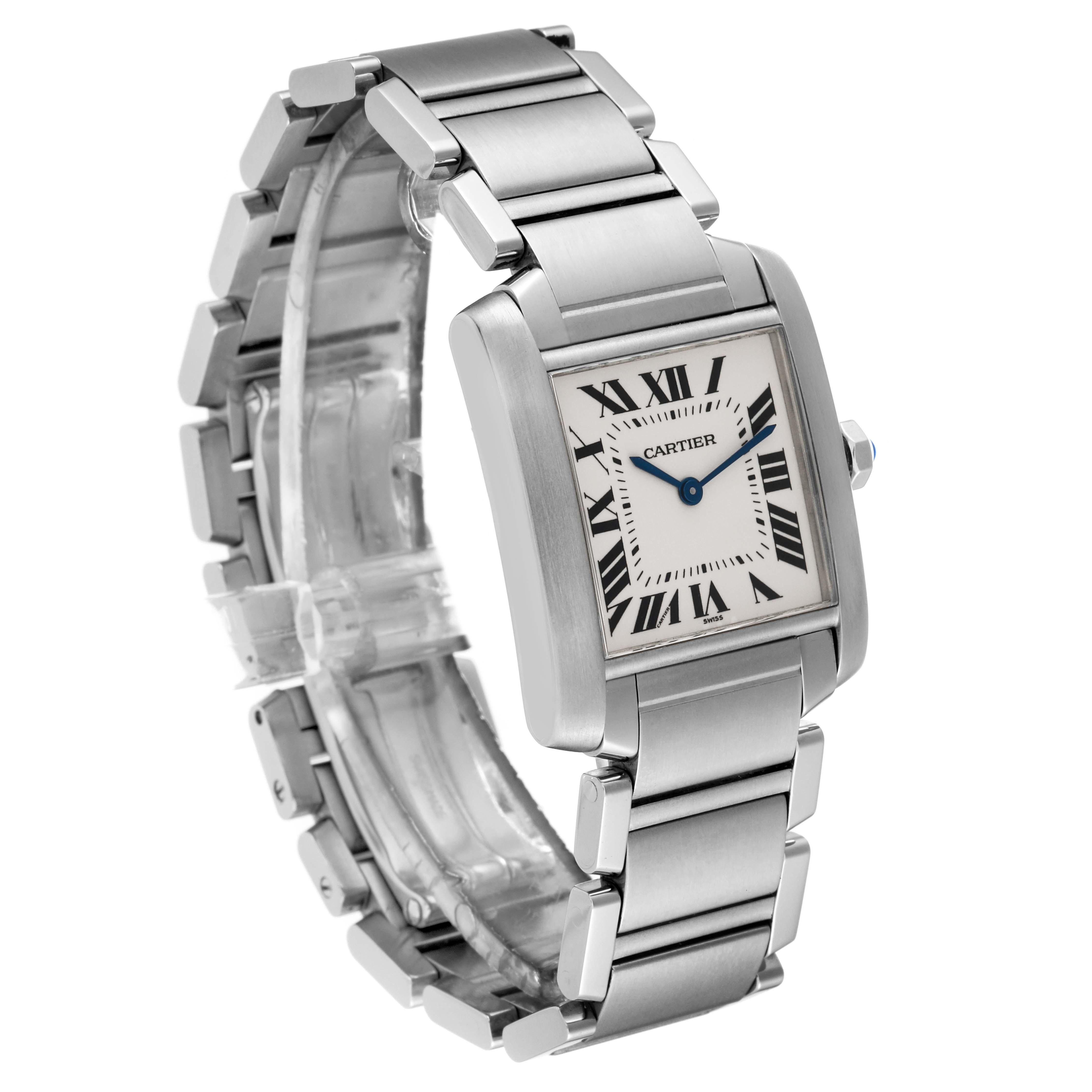Cartier Tank Francaise Midsize Steel Ladies Watch WSTA0005 2