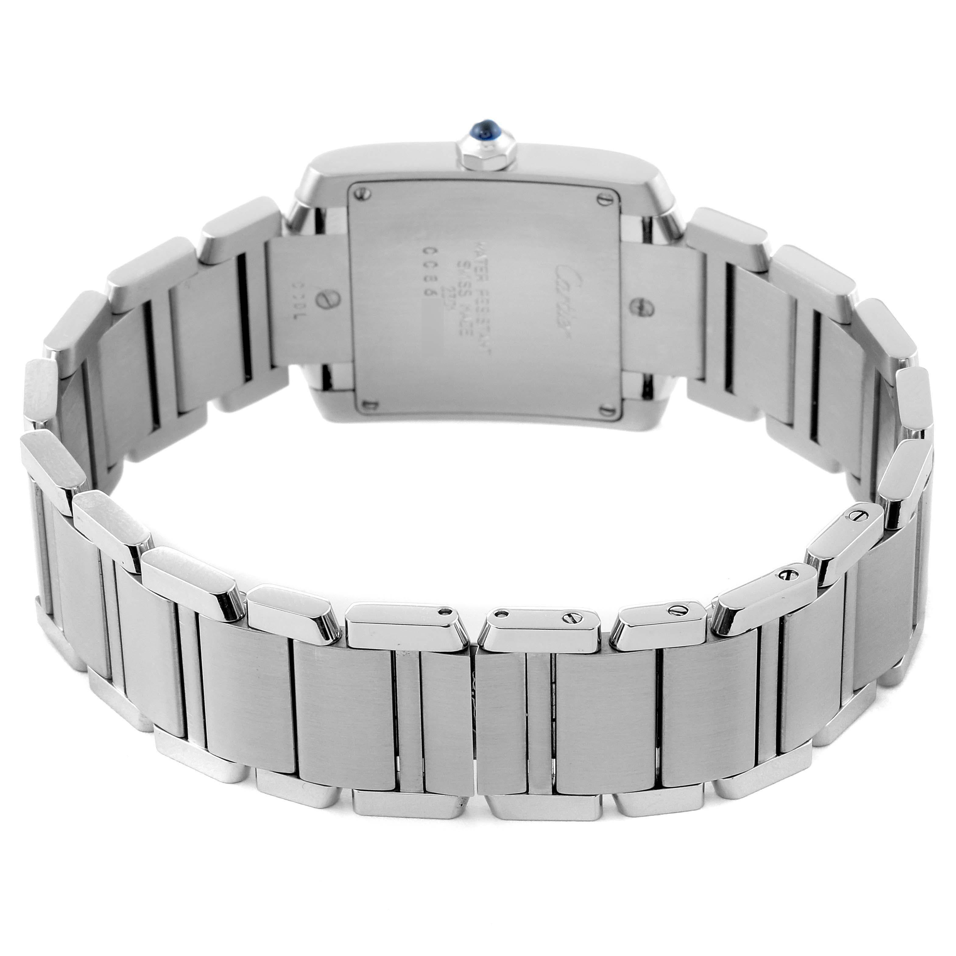 Cartier Tank Francaise Midsize Steel Ladies Watch WSTA0005 2