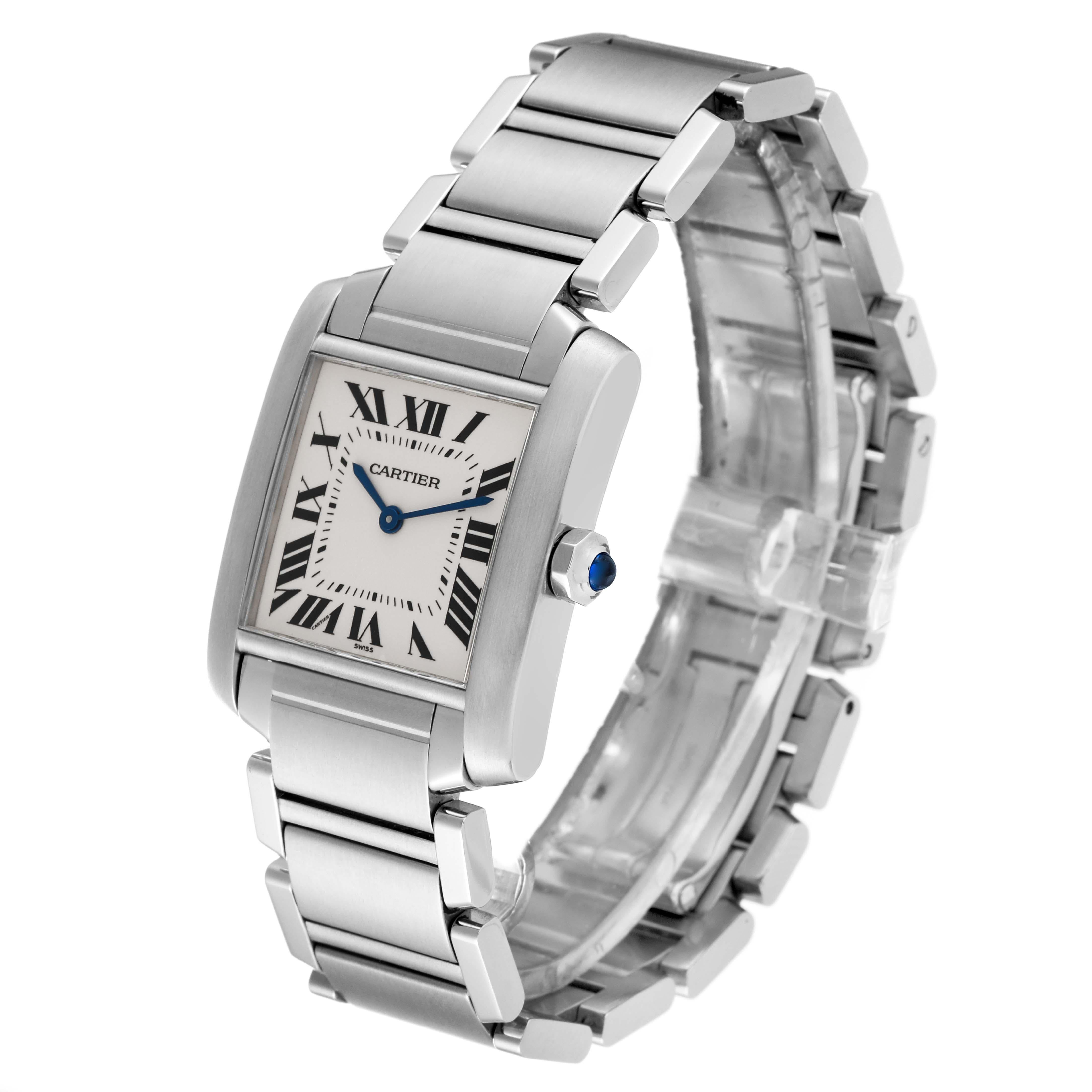 Cartier Tank Francaise Midsize Steel Ladies Watch WSTA0005 3