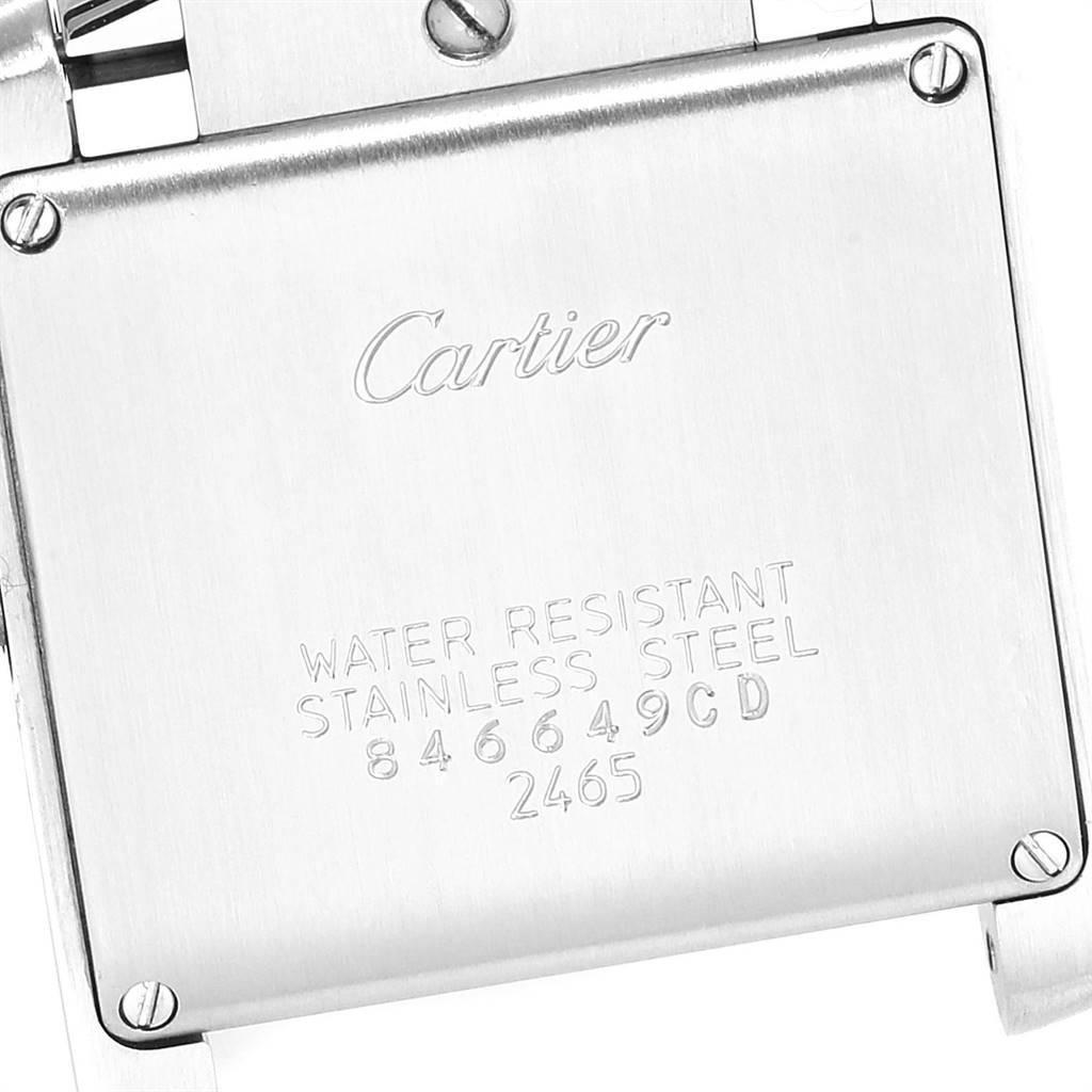 Cartier Tank Francaise Midsize Steel Yellow Gold Ladies Watch W51012Q4 For Sale 2