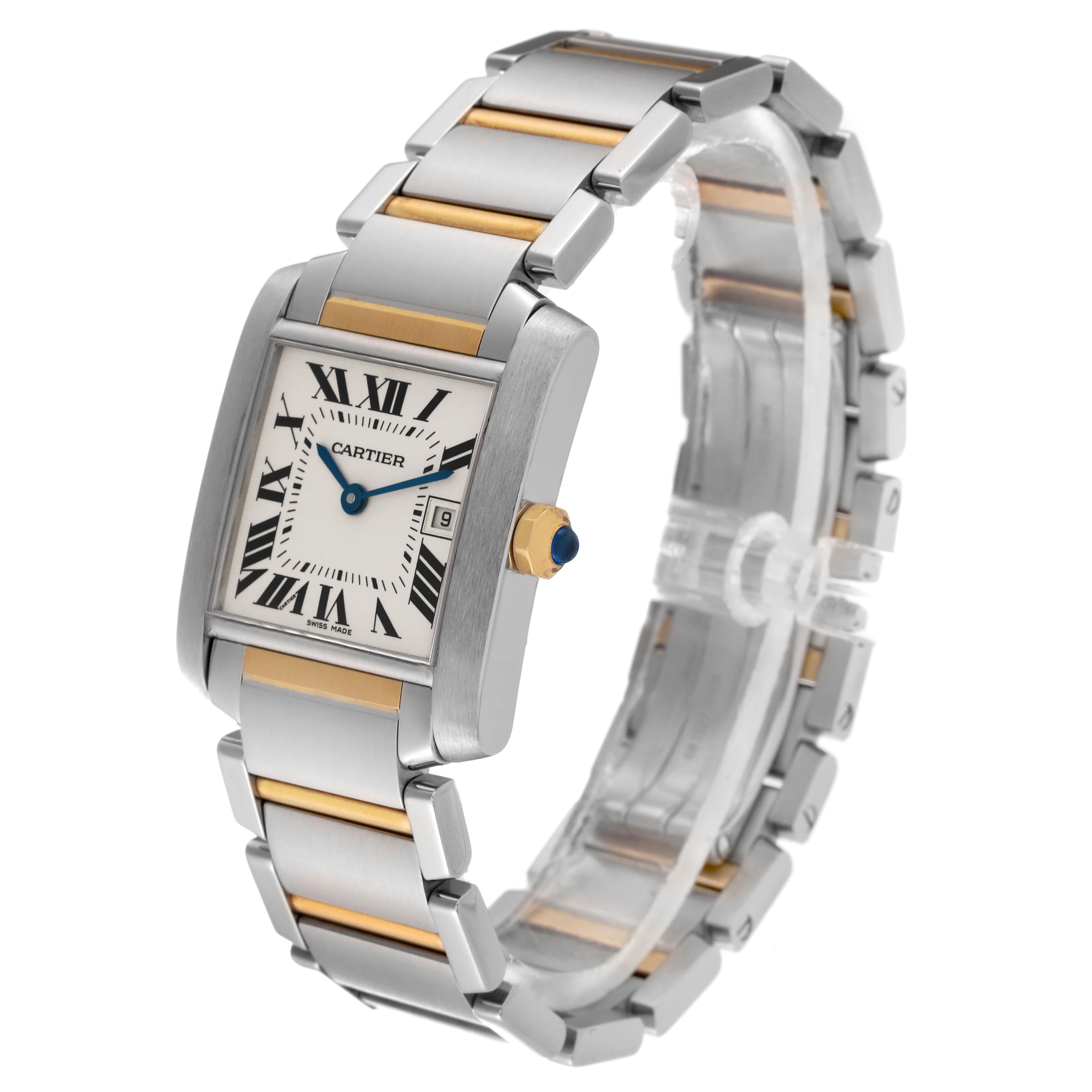 Cartier Tank Francaise Midsize Steel Yellow Gold Ladies Watch W51012Q4 2