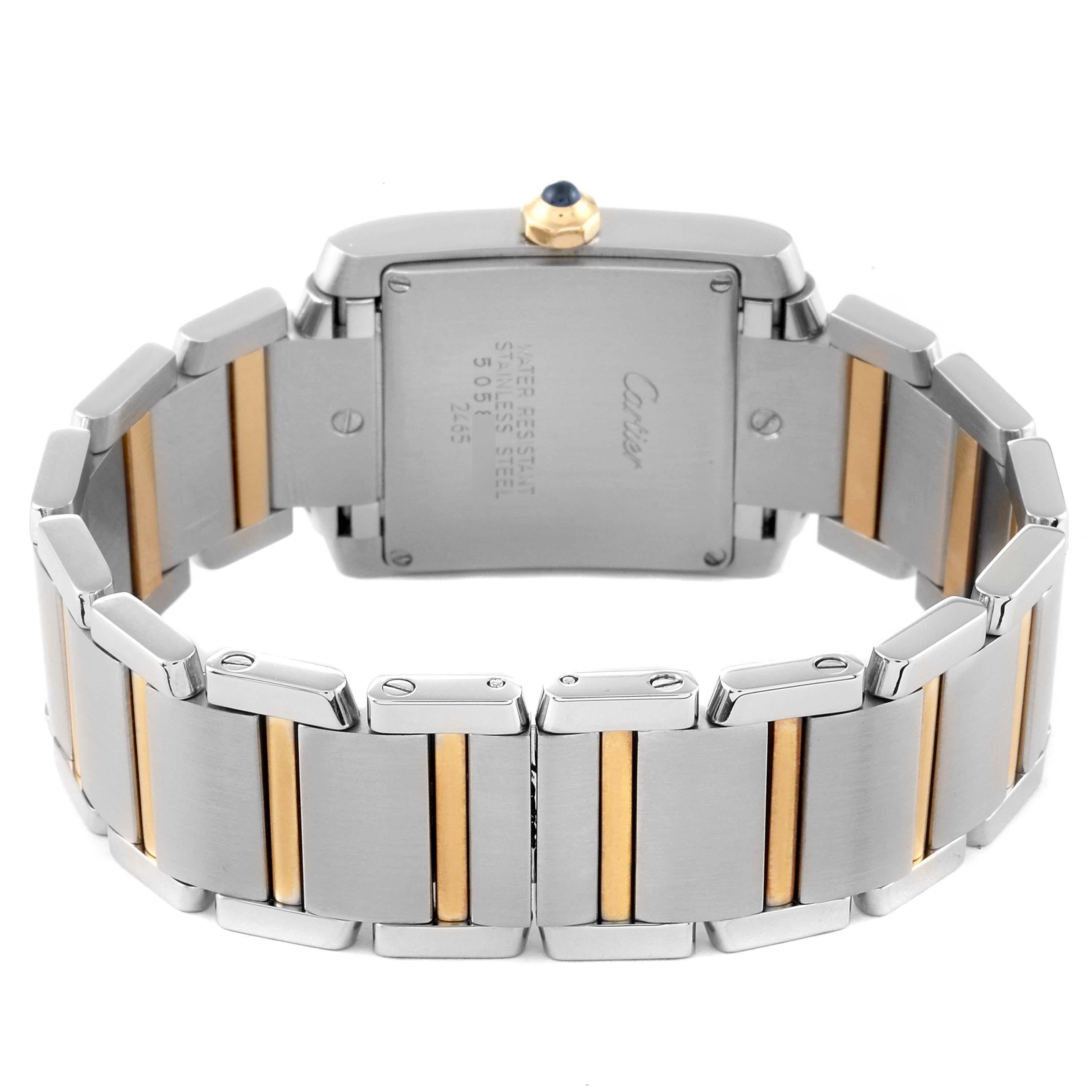 Cartier Tank Francaise Midsize Steel Yellow Gold Ladies Watch W51012Q4 3