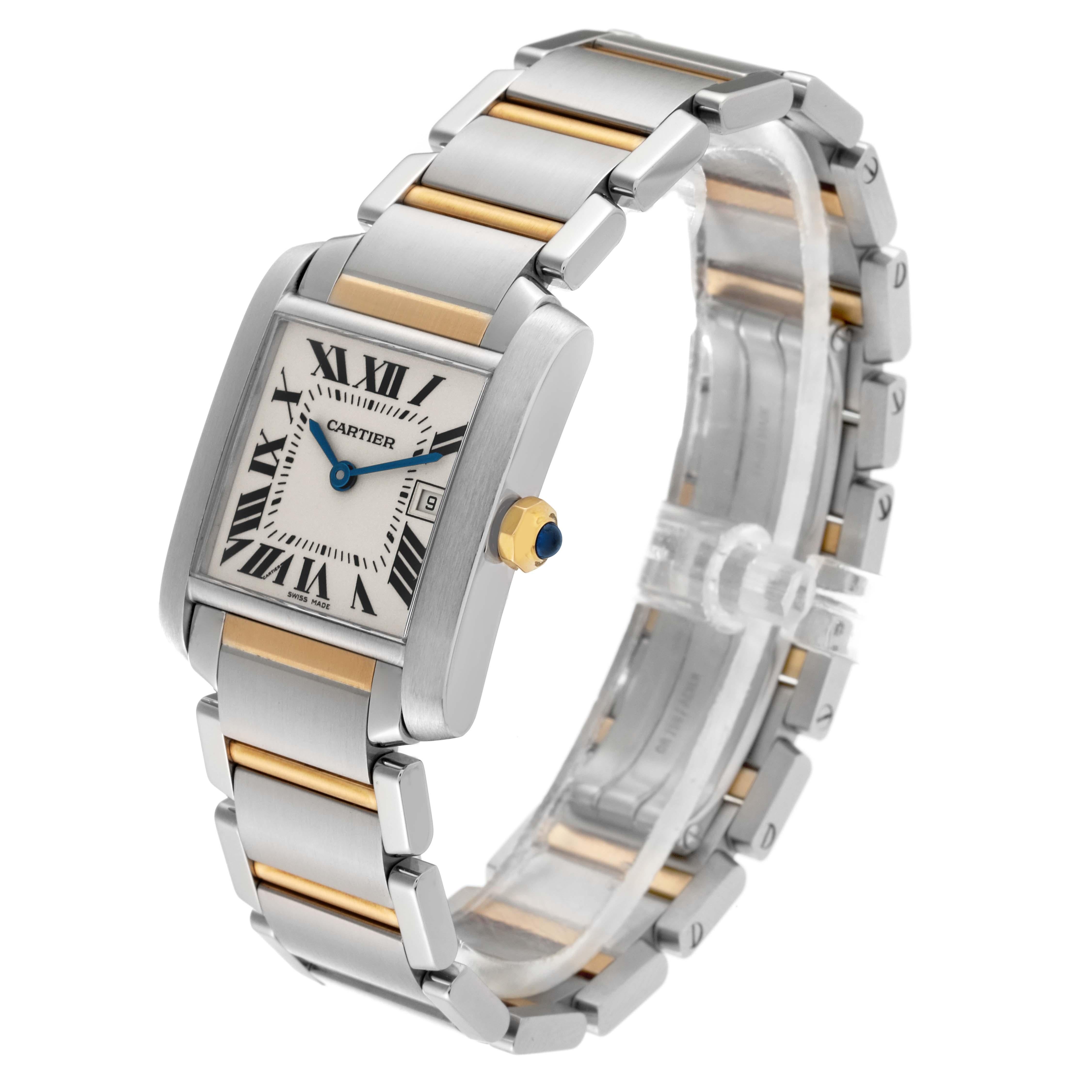 Cartier Tank Francaise Midsize Steel Yellow Gold Ladies Watch W51012Q4 3
