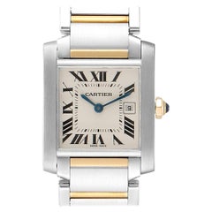 Cartier Tank Francaise Midsize Steel Yellow Gold Ladies Watch W51012Q4
