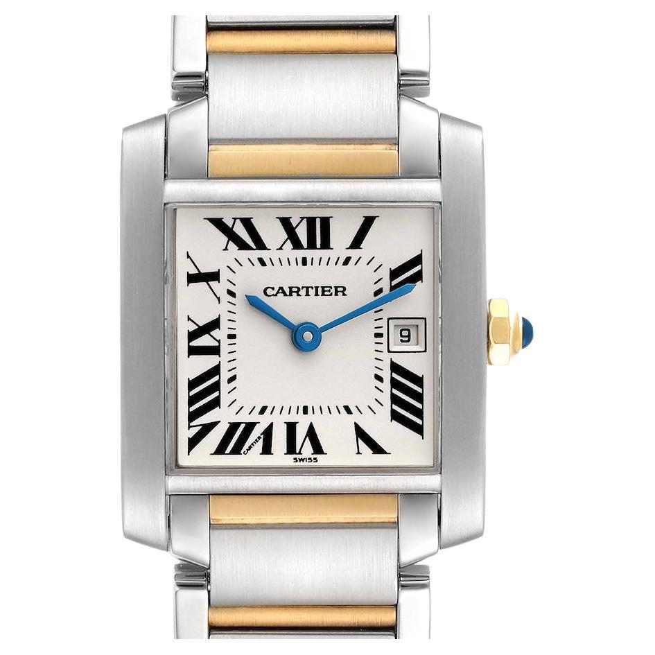Cartier Tank Francaise Midsize Steel Yellow Gold Ladies Watch W51012Q4