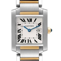 Cartier Tank Francaise Midsize Steel Yellow Gold Ladies Watch W51012Q4