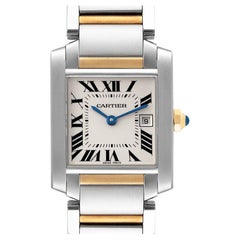 Cartier Tank Francaise Midsize Steel Yellow Gold Ladies Watch W51012Q4