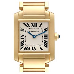 Cartier Tank Francaise Midsize Yellow Gold Ladies Quartz Watch W50003N2