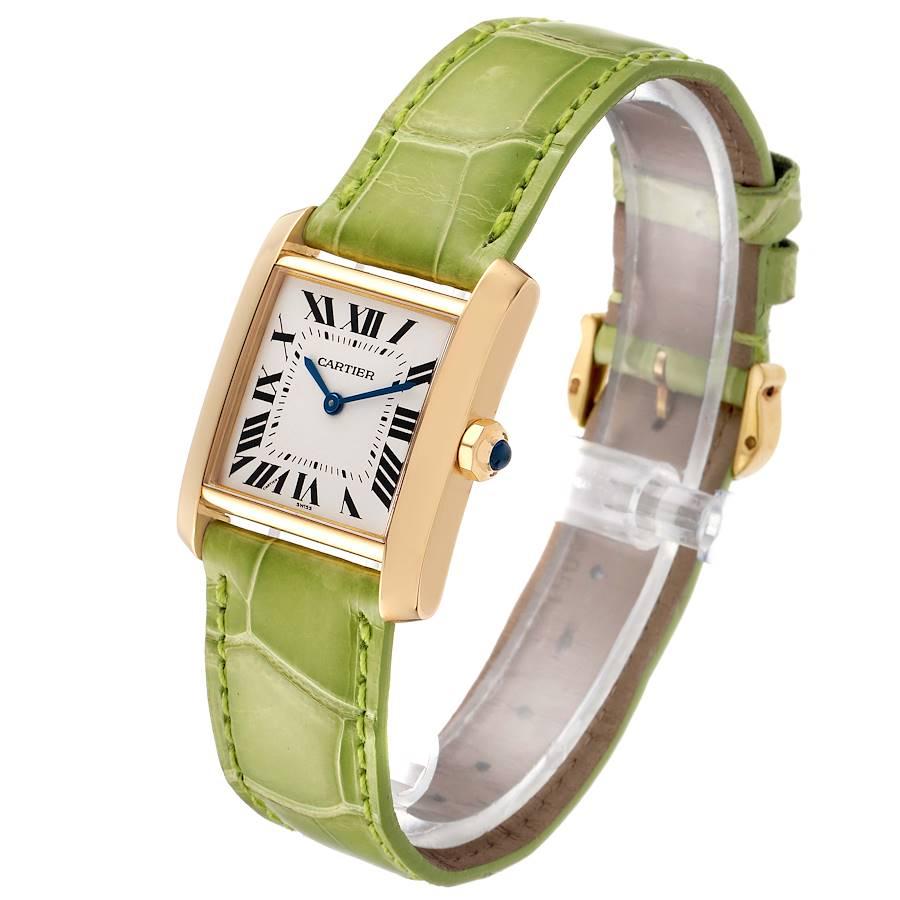 Women's Cartier Tank Francaise Midsize Yellow Gold Ladies Watch W5000356 Box Papers For Sale