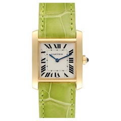 Cartier Tank Francaise Midsize Yellow Gold Ladies Watch W5000356 Box Papers