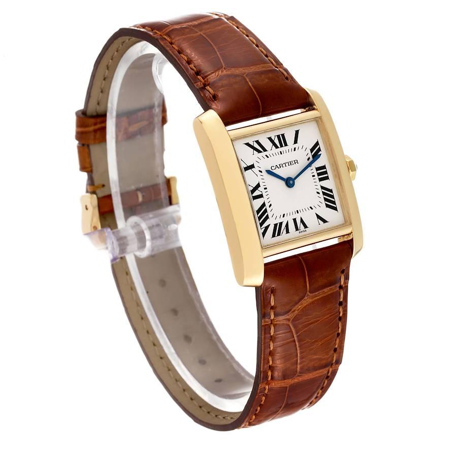 cartier tank française gold