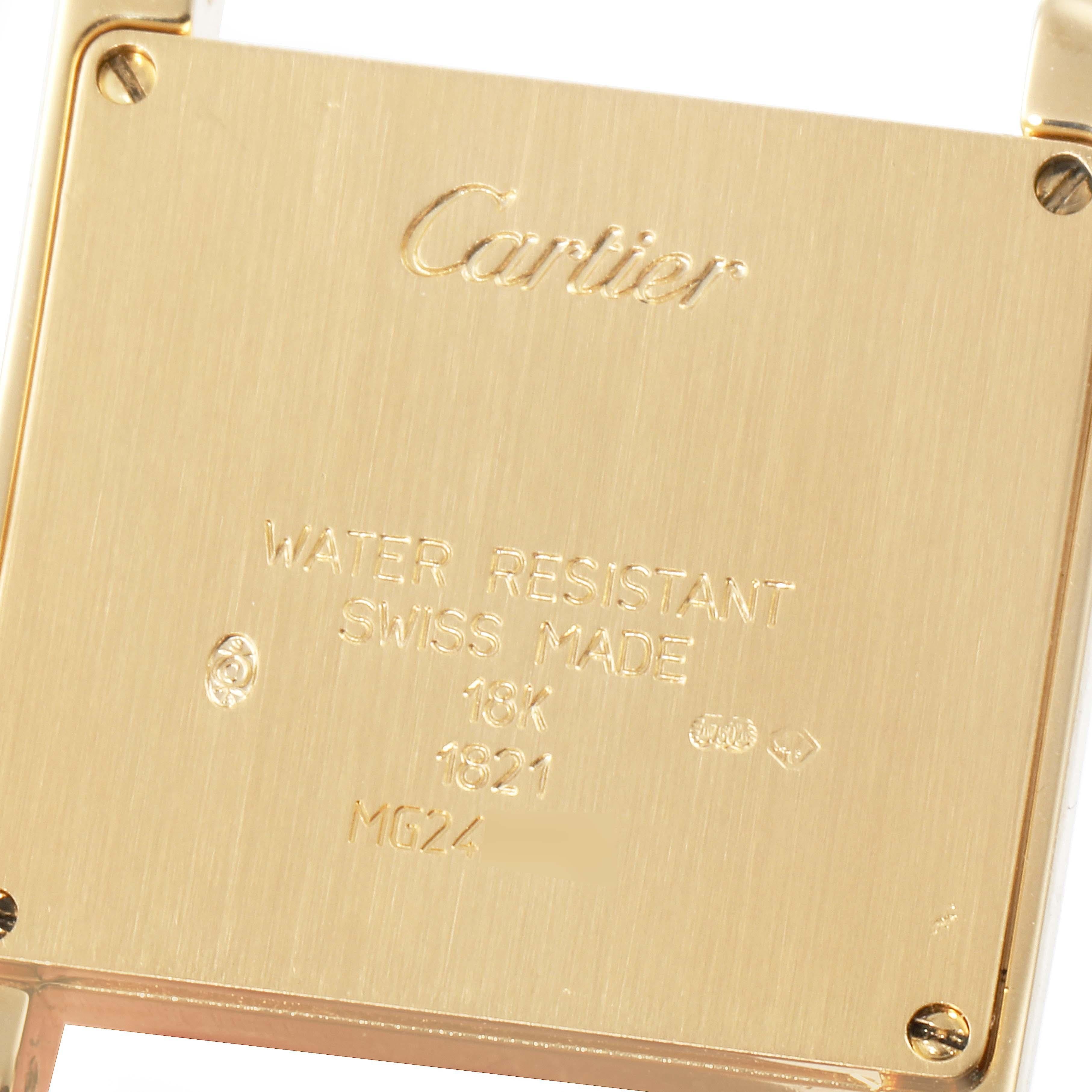 Cartier Tank Francaise Midsize Yellow Gold Ladies Watch W5000356 For Sale 3