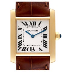 Cartier Tank Francaise Midsize Yellow Gold Ladies Watch W5000356