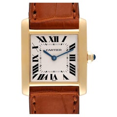 Cartier Tank Francaise Midsize Yellow Gold Ladies Watch W5000356