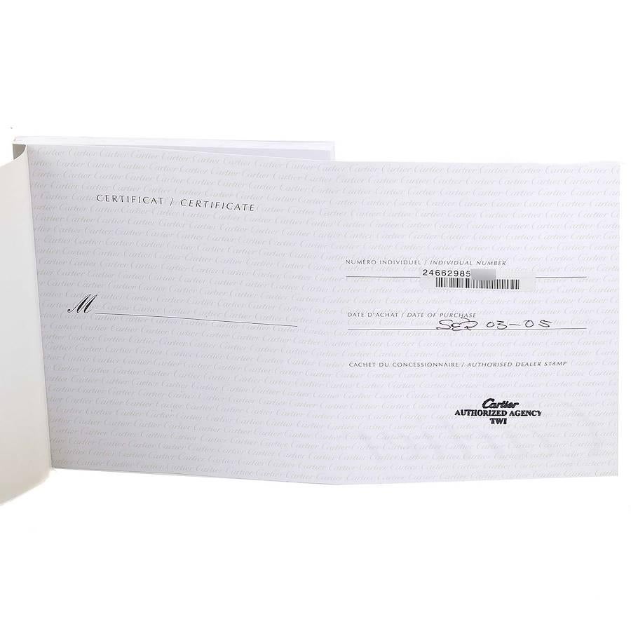 Cartier Tank Francaise Midsize Gelbgold Damenuhr W50014N2 Box Papiere im Angebot 7