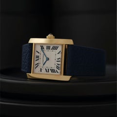 Cartier Tank Française Model 1821 18 Karat Yellow gold Watch