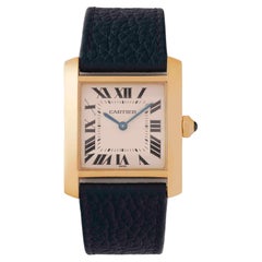 Orologio Cartier Tank Française Modello 1821 in oro giallo 18 carati