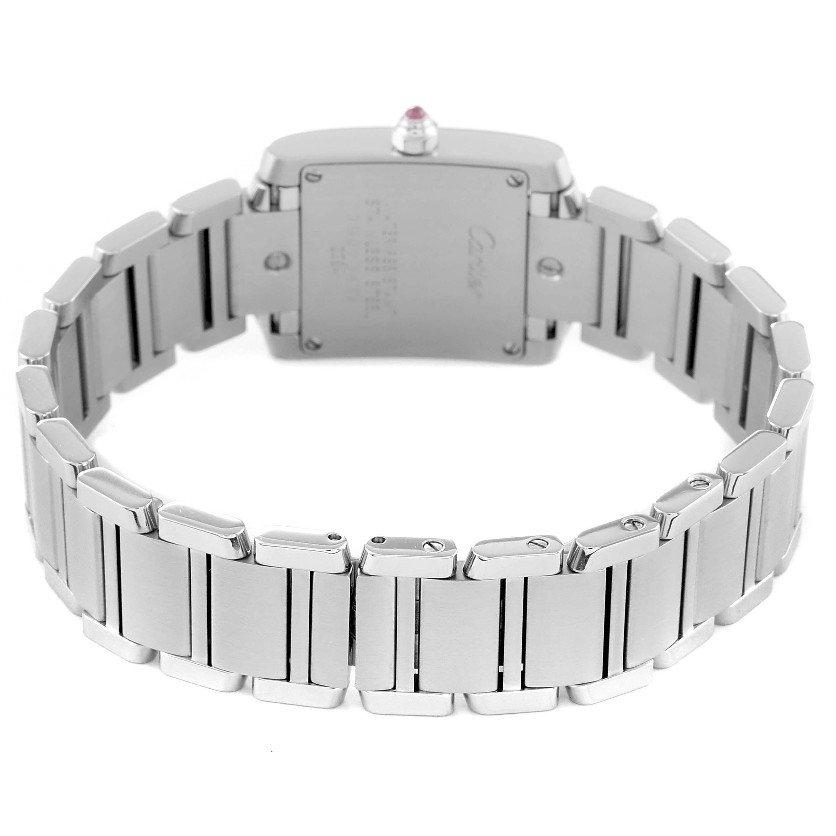 Donna Cartier Tank Francaise Quadrante Madreperla Orologio da donna in acciaio W51028Q3