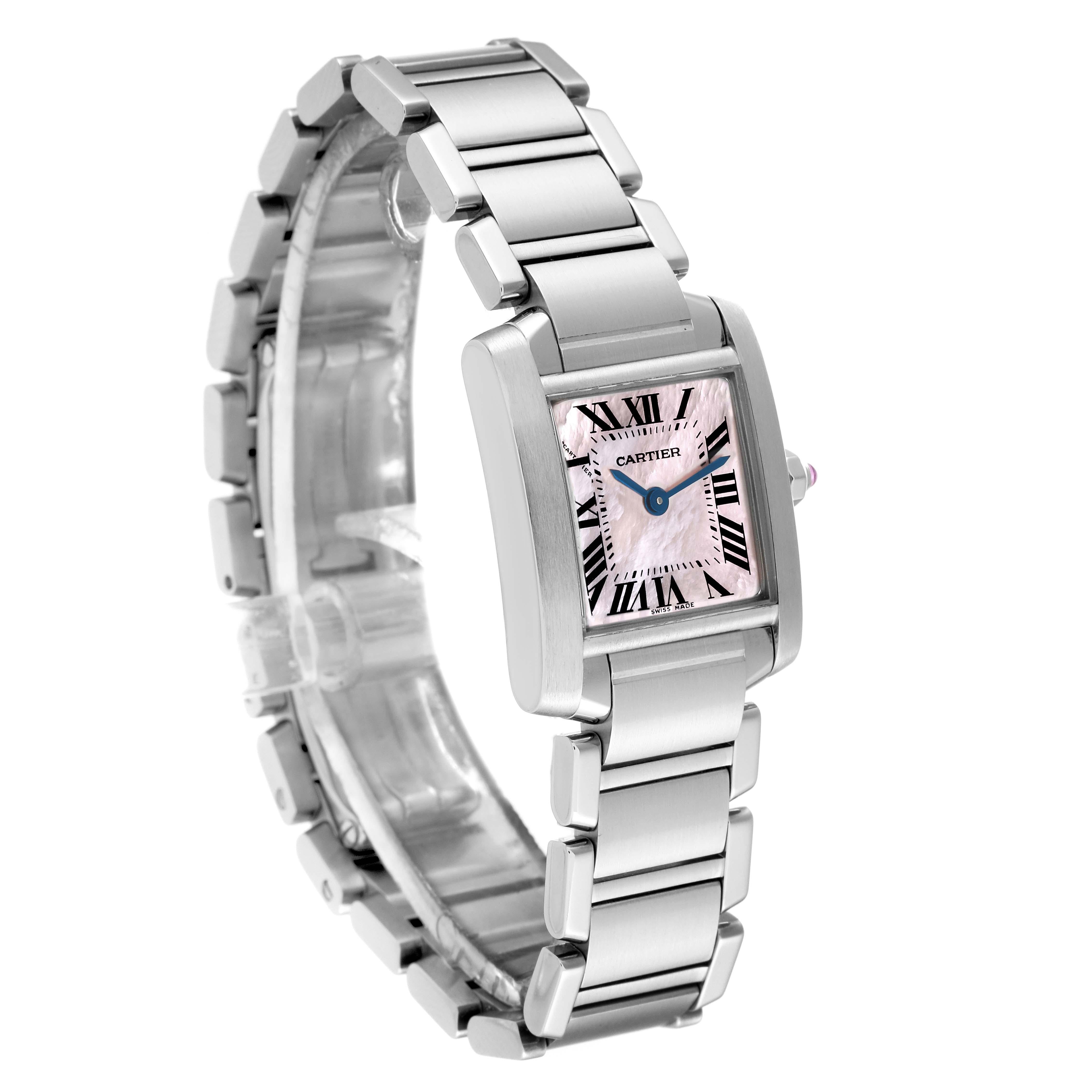 mother of pearl cartier tank