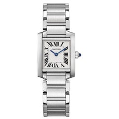 Cartier Tank Française Quartz Movement Small Model Steel Watch W51008Q3