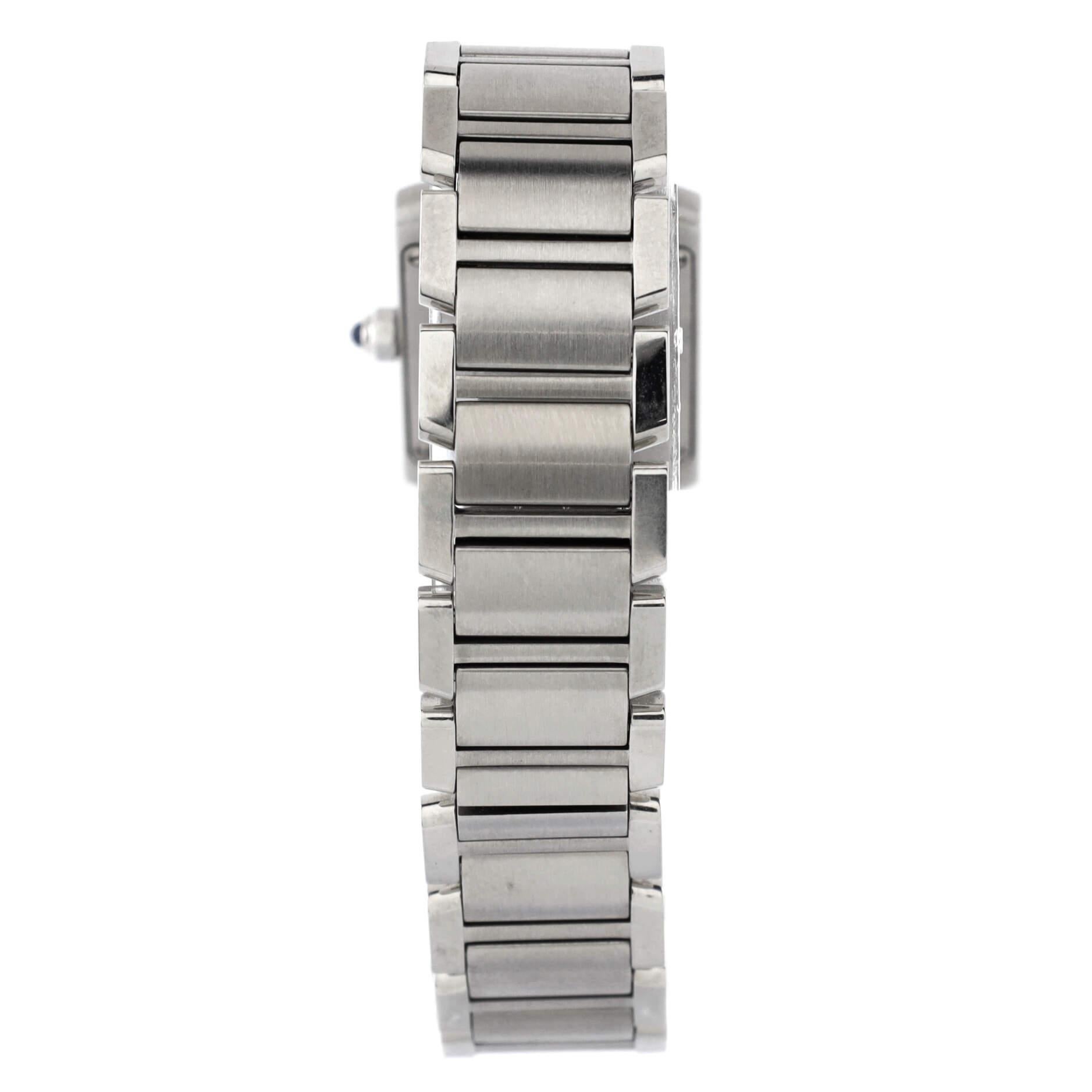 Cartier Tank Francaise Quartz Watch Stainless Steel 20