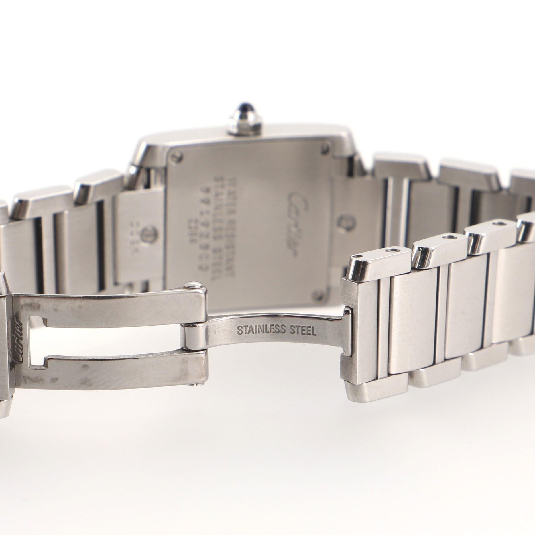 Cartier Tank Francaise Quartz Watch Stainless Steel 20 1