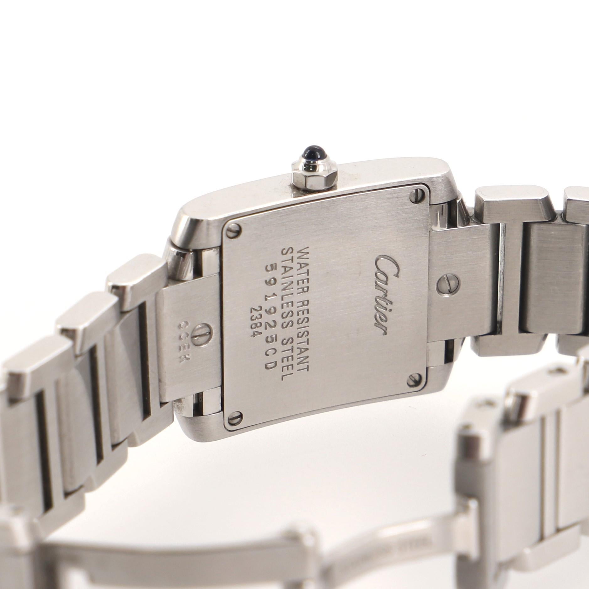 Cartier Tank Francaise Quartz Watch Stainless Steel 20 2