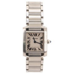 Cartier Tank Francaise Quartz Watch Stainless Steel 20